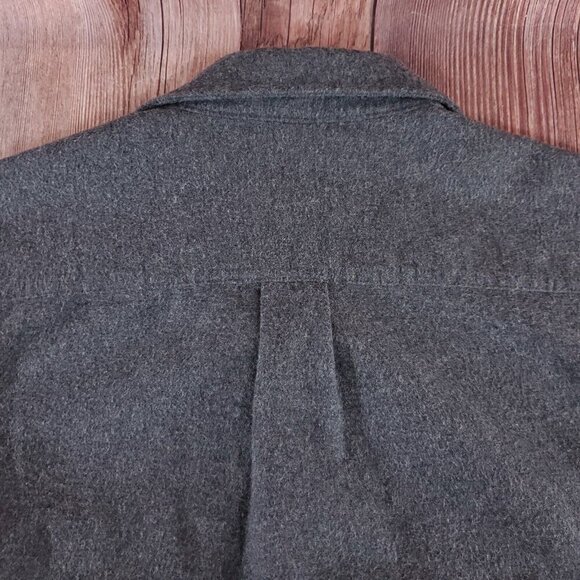 LL Bean Mens Size Large Regular Chamois Cloth Shirt Traditional Fit Gray 187923 - Picture 8 of 15